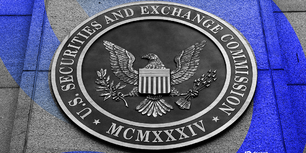 A gavel striking down on a digital representation of a stock certificate.