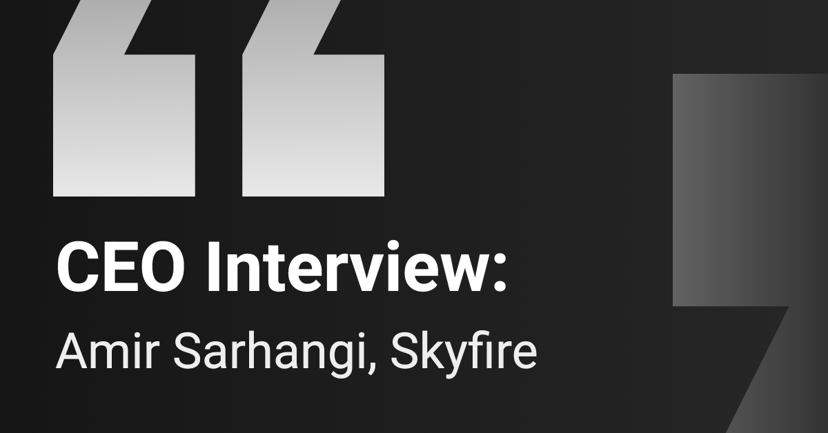 Amir Sarhangi, Skyfire CEO, on AI agent payments infrastructure