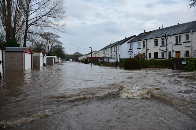 Illustration of a flood warning system interface
