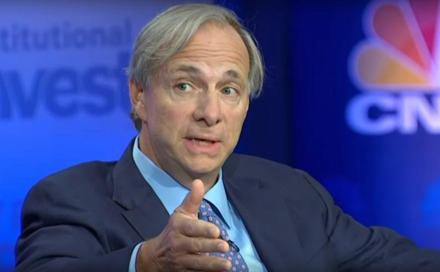 Ray Dalio, founder of Bridgewater Associates, speaking at an event.