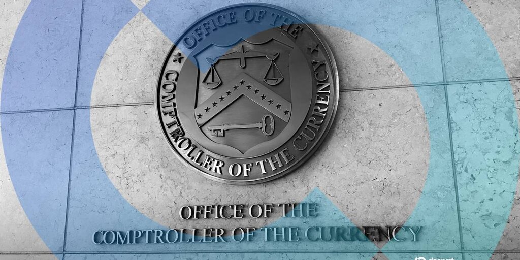A gavel striking a sound block, with a Bitcoin symbol superimposed.
